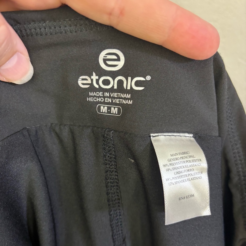 Etonic Black Pleated Athletic Tennis Skort Size M - Picture 7 of 9
